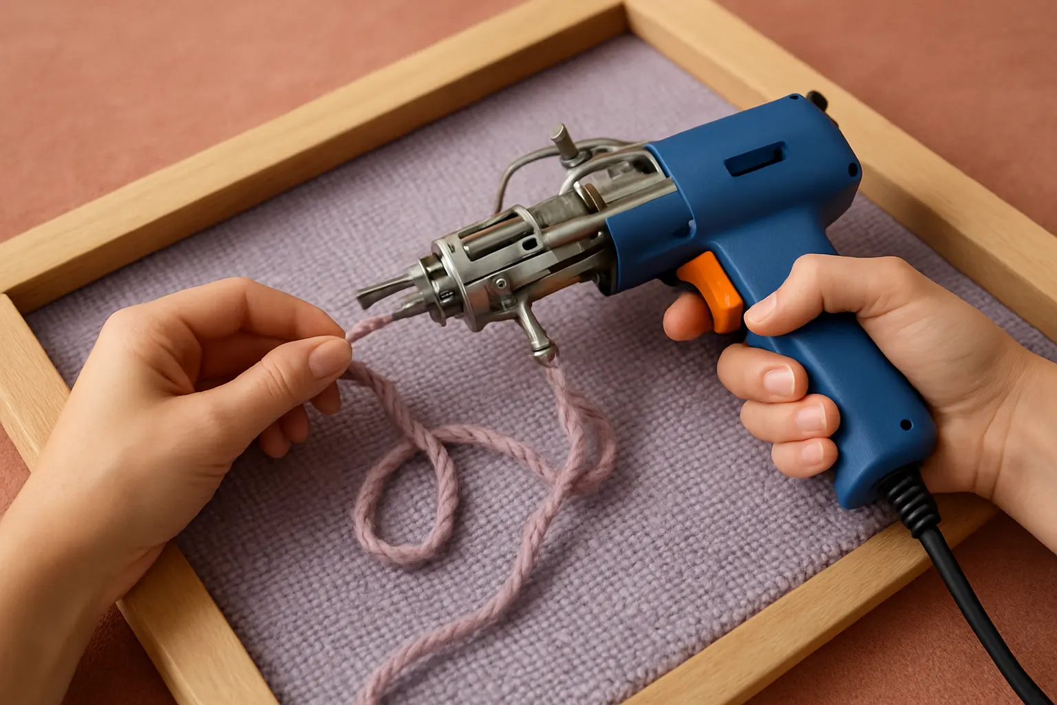 Illustration of step 6: Step 6: Correct jams with power off Stop and unplug before clearing a tangle; never pull fibers toward a moving blade or needle.